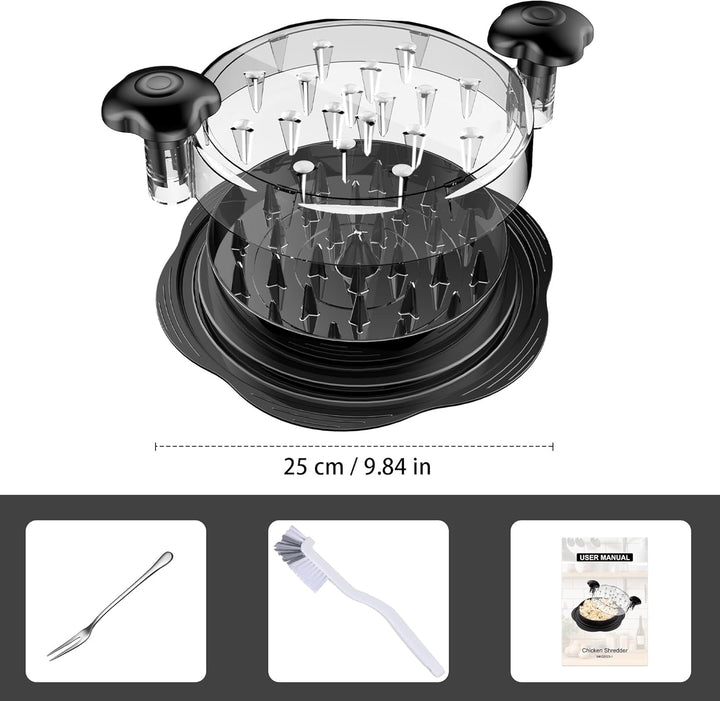 ErgoShredder meat shredder, a versatile cooking utensil for pulled chicken and pork
