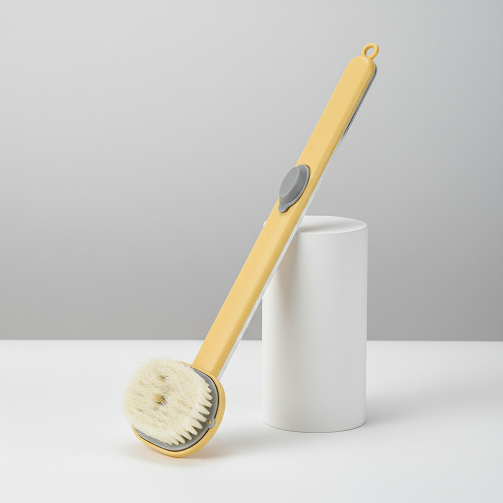 Unisex bathtub caddy, an elegant bathroom organizer, shown over a white modern tub.