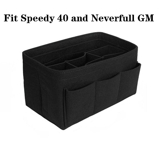 Essential felt multi-pocket bag organizer, a women's purse insert for ultimate organization.