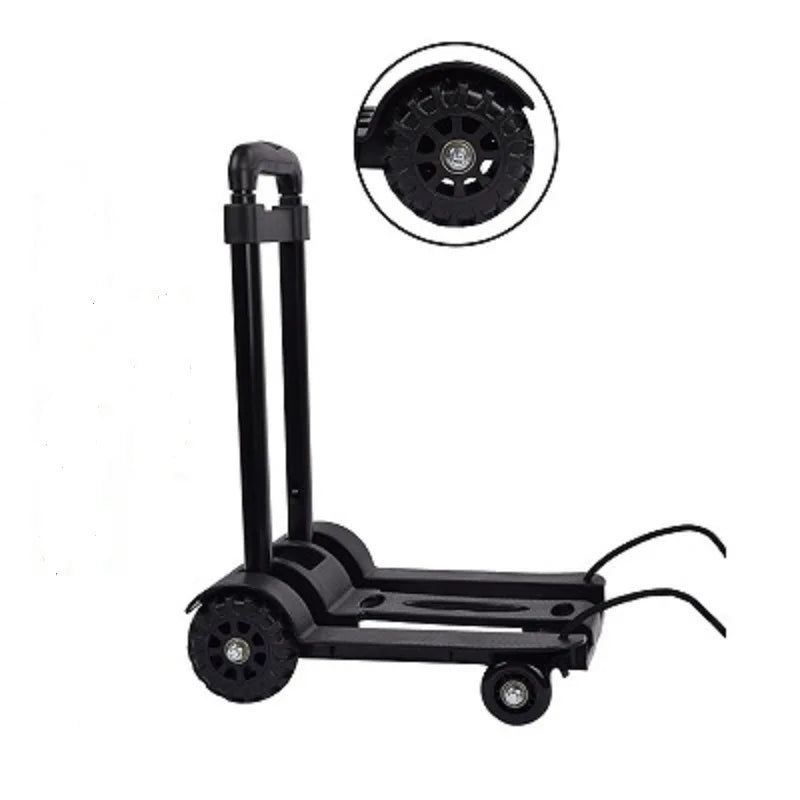 Versatile moving equipment: portable hand truck with adjustable pull rod and multi-wheel design
