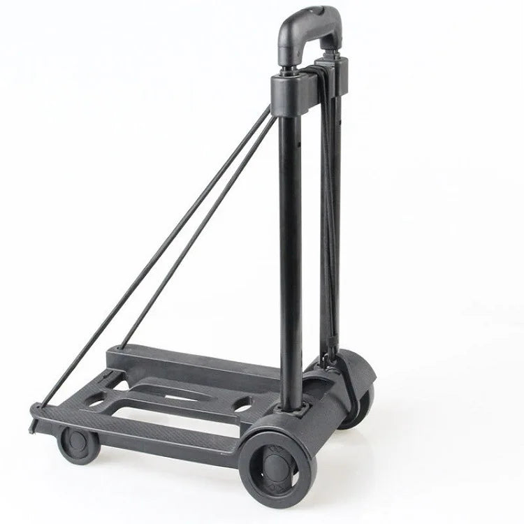 Compact folding dolly, lightweight utility cart with extendable handle, perfect for luggage