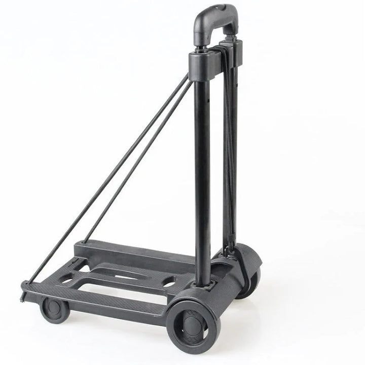 Compact folding dolly, lightweight utility cart with extendable handle, perfect for luggage