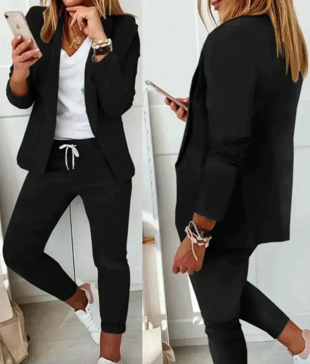 Sophisticated Celeste women's luxury suit, an elegant business attire choice for modern professionals.