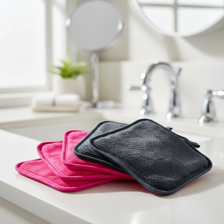 Gentle reusable flannel cosmetic pads for eco-friendly makeup removal and daily skincare routine