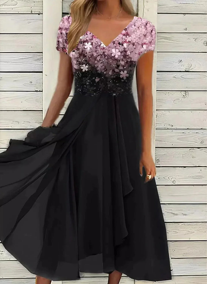 Women's glamorous Soraya midi dress, perfect for chic summer parties, evenings & casual elegance.