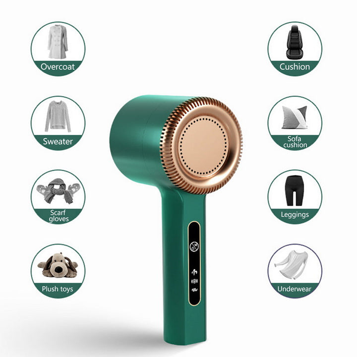 Unisex USB rechargeable lint remover, a portable household tool for quick clothes cleaning.