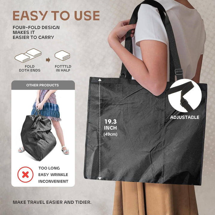 Travel suit & dress bag, clear window, keeps garments protected & wrinkle-free.