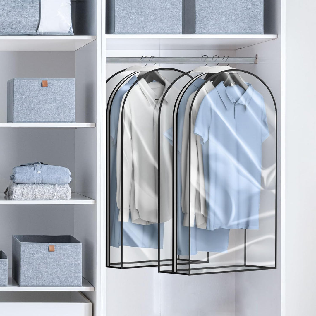 Travel clothes storage bag, clear window. Keeps suits & dresses neat & protected.