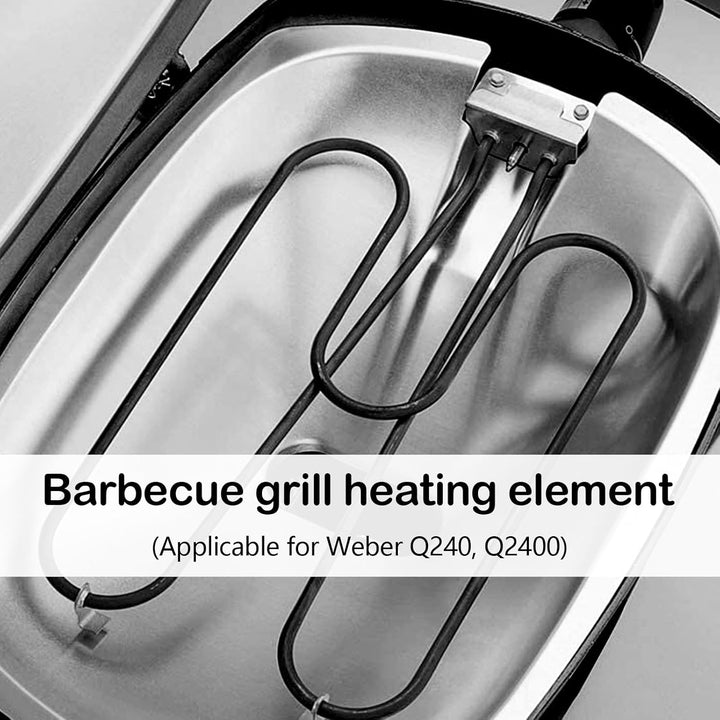 Heavy-duty 2200W electric grill heating coil, stainless steel BBQ accessory for outdoor cooking