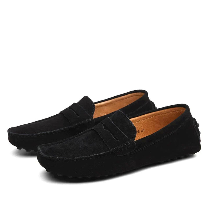 Elegant Hugo men's classic loafers, ideal slip-on footwear for a sharp look.
