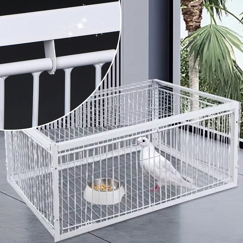 Outdoor humane bird trap cage, ideal for garden pest & wildlife control. Ensures safe capture and animal management.