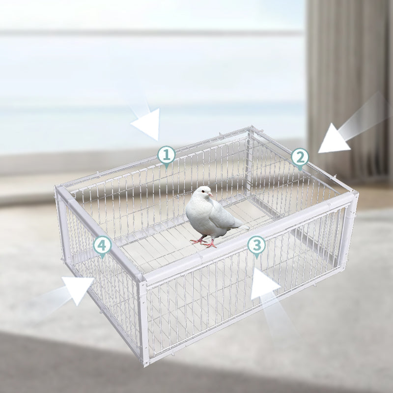 Effective humane bird trap cage for garden pest control and wildlife management. Secure outdoor animal capture.