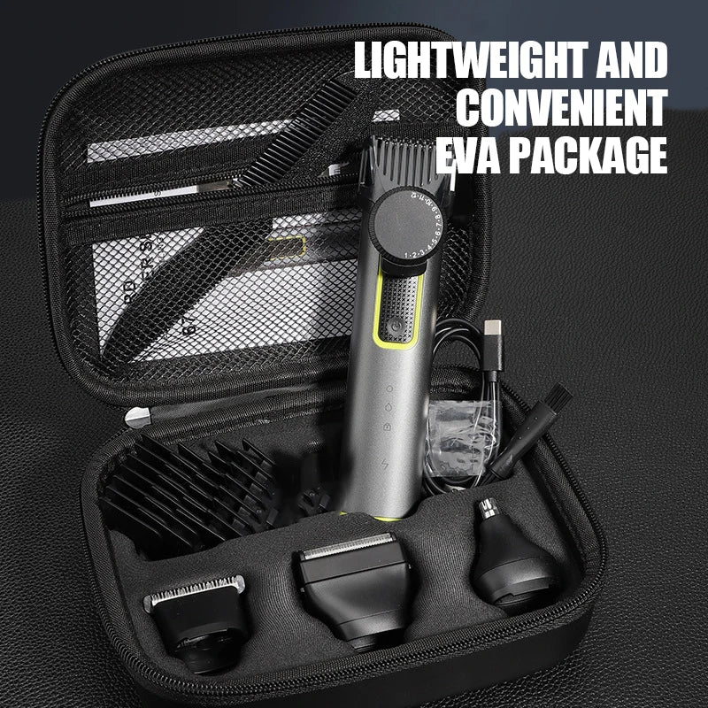 HydroTrim cordless beard trimmer and hair clipper, perfect for self-care and easy grooming.