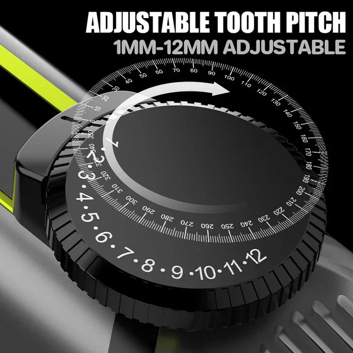 Close-up of HydroTrim 4-in-1 waterproof grooming kit with multiple attachments for hair and beard.