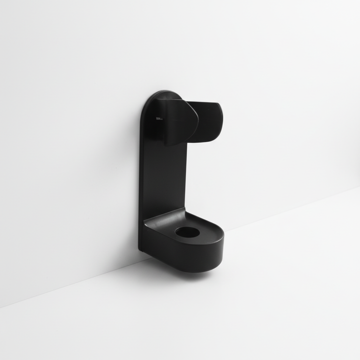 Modern bathroom toothbrush holder by HygienStay, adhesive mount for easy, drill-free installation and hygiene.