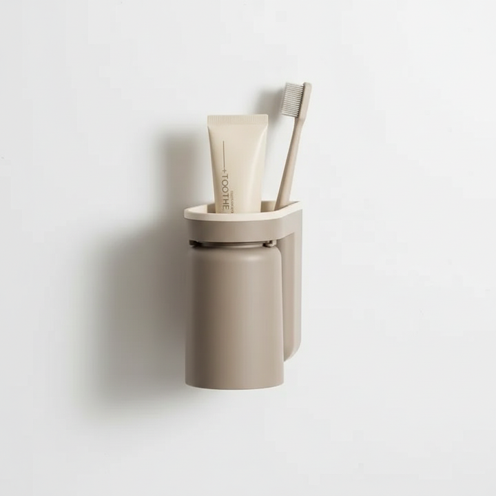 HygioDock HygioDock magnetic cup holder for toothbrushes, clean and sanitary bathroom accessory