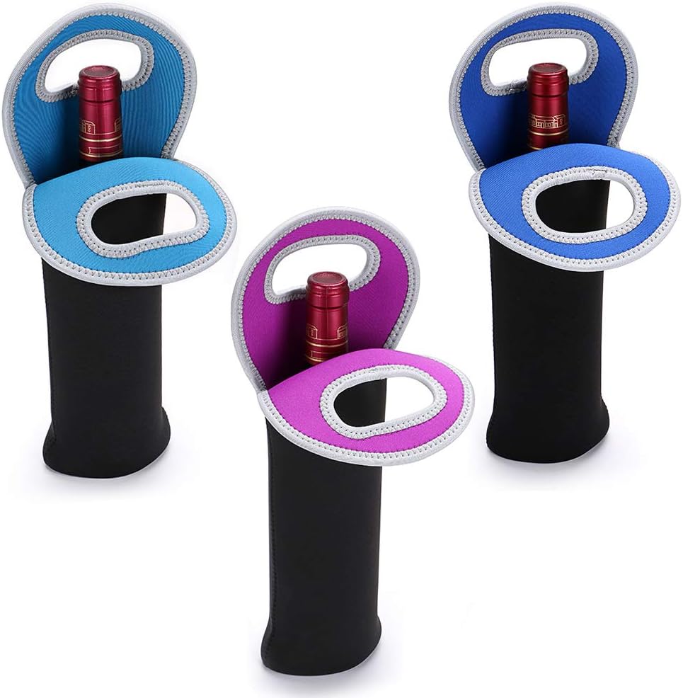 Insulated dual-bottle wine carrier for picnics & travel. Keeps drinks cool.
