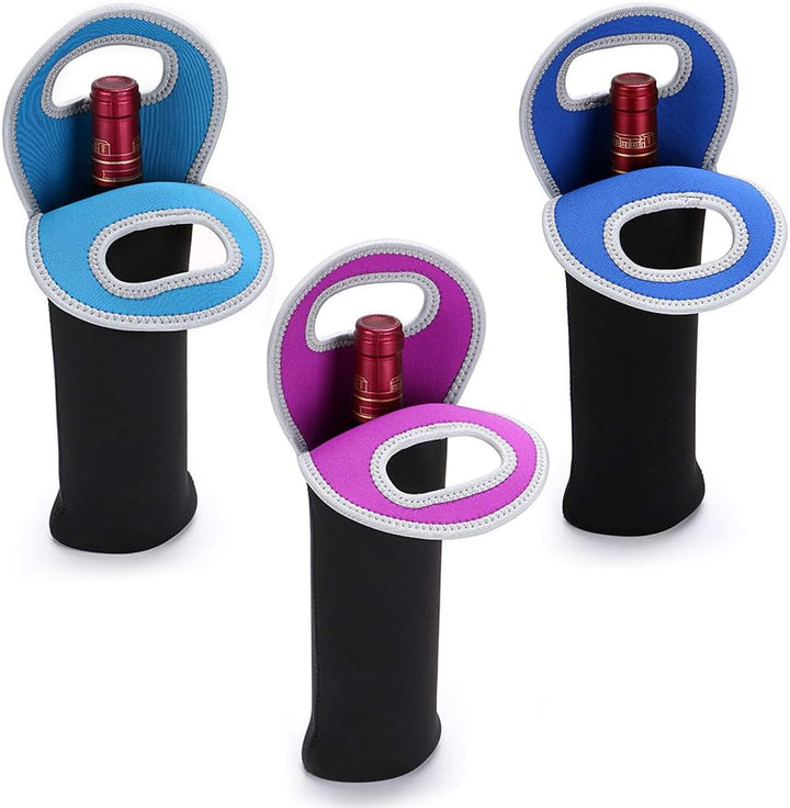 Insulated dual-bottle wine carrier for picnics & travel. Keeps drinks cool.