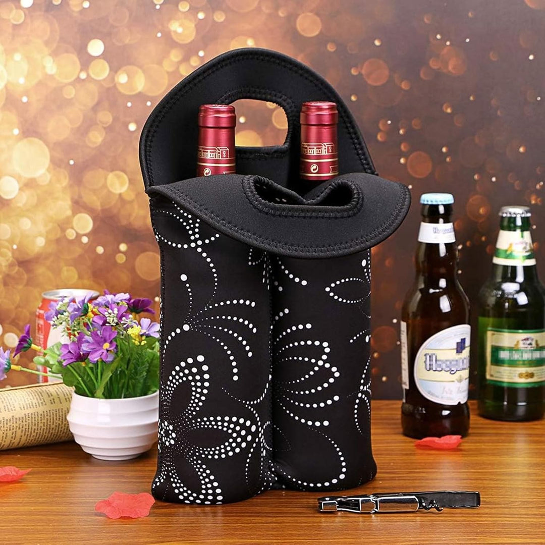 Gift-ready insulated wine tote, perfect for any wine enthusiast.