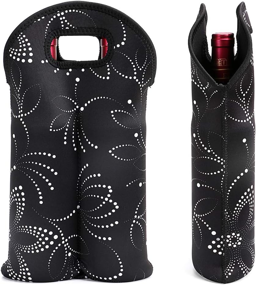 Practical dual bottle cooler for wine, ensures drinks stay cold for picnics.