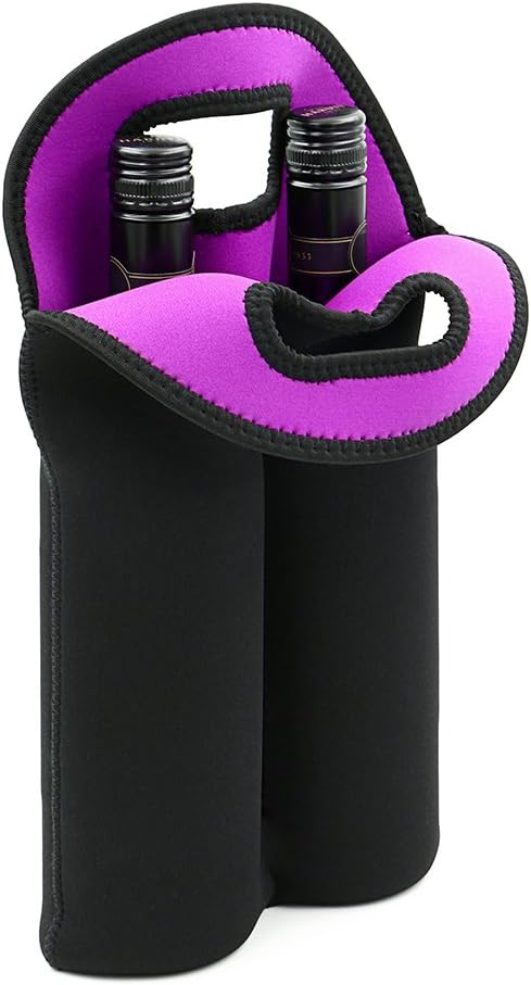 Stylish insulated wine tote for travel, picnics & outdoor events.