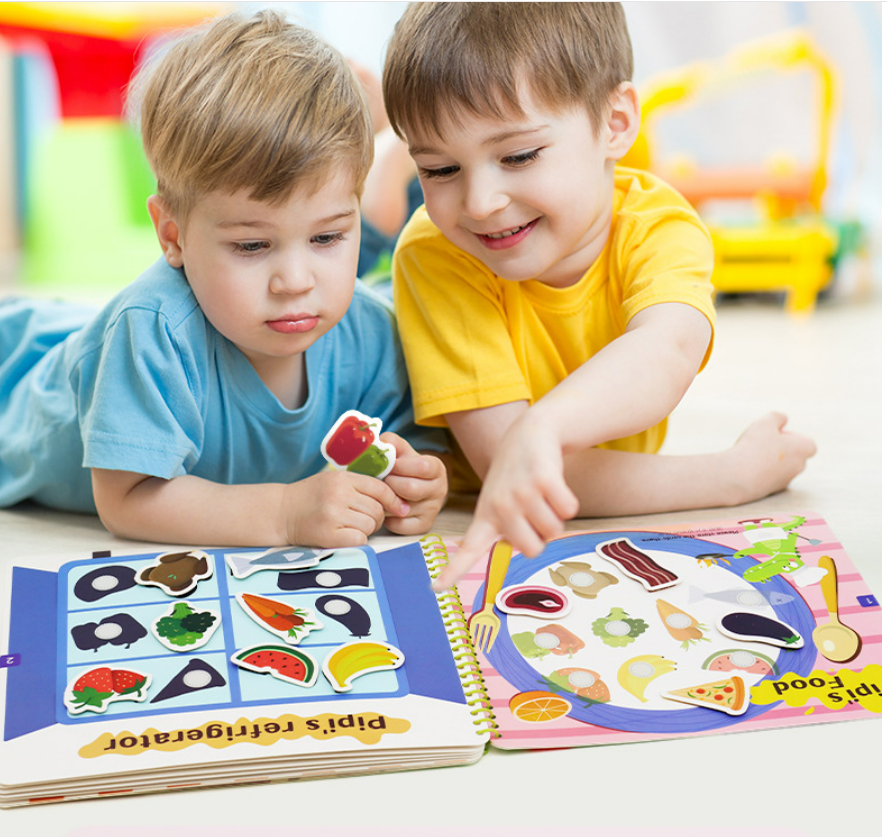 Interactive busy book for toddlers & preschoolers, boosting motor and cognitive skill development.