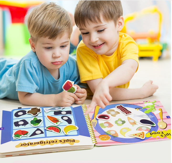 Interactive busy book for toddlers & preschoolers, boosting motor and cognitive skill development.