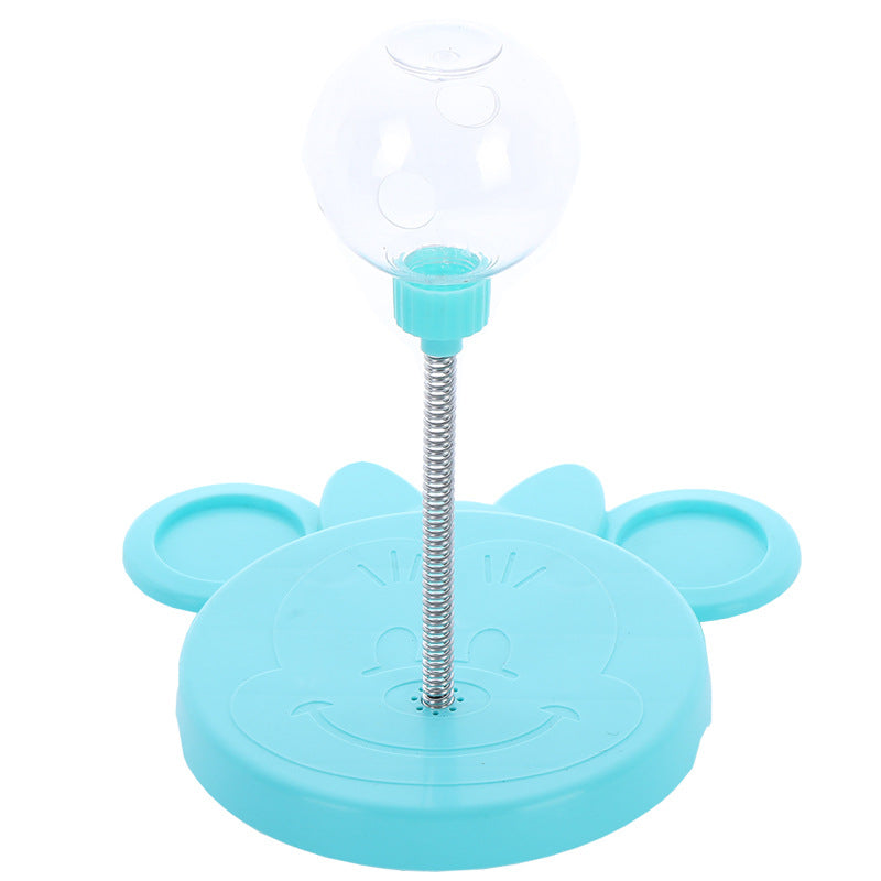 Dog interactive treat dispenser wobble toy, TreatTumble, for mental stimulation & fun. Durable pet puzzle.