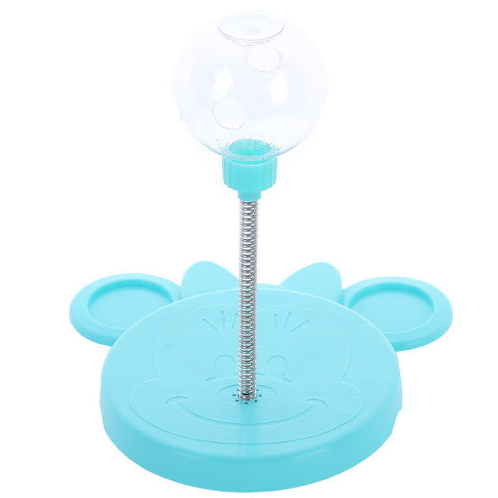 Dog interactive treat dispenser wobble toy, TreatTumble, for mental stimulation & fun. Durable pet puzzle.