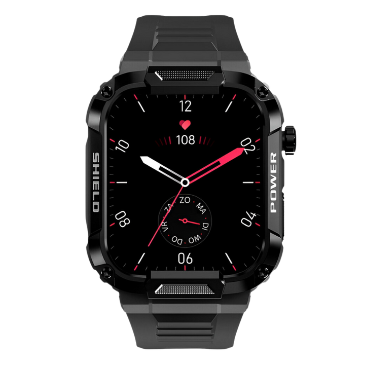 IronPulse X1 water-resistant men's sports watch, ideal for swimming, outdoor adventures, and active health monitoring.