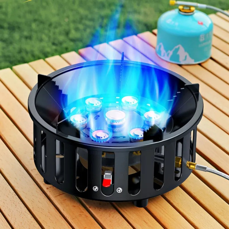 Kael 7-core gas stove, perfect for backpacking and outdoor cooking adventures