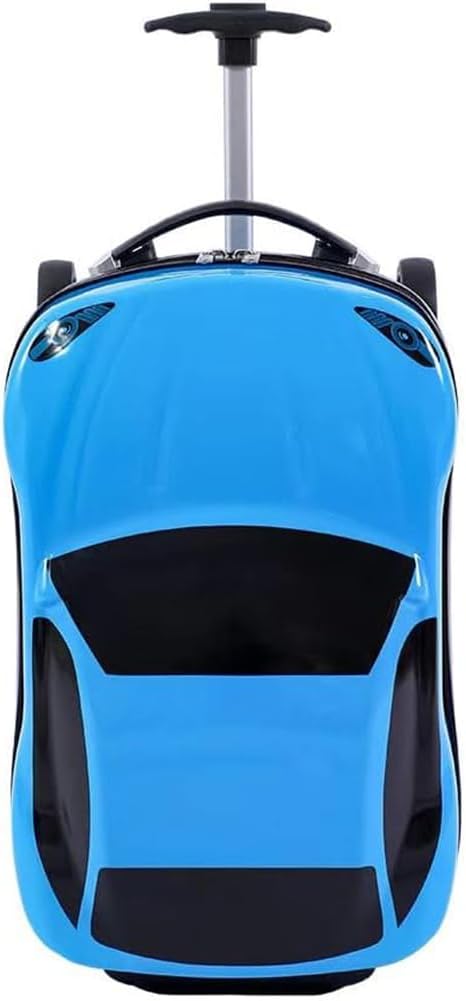 Durable 18-inch car suitcase, pull-along wheeled luggage for kids. Ideal for children's travel.