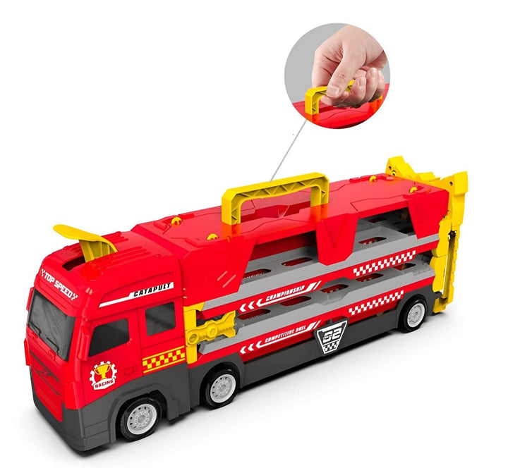BlazeTrack Power Launch Racetrack, a complete kids' toy car set for exciting indoor and outdoor racing.