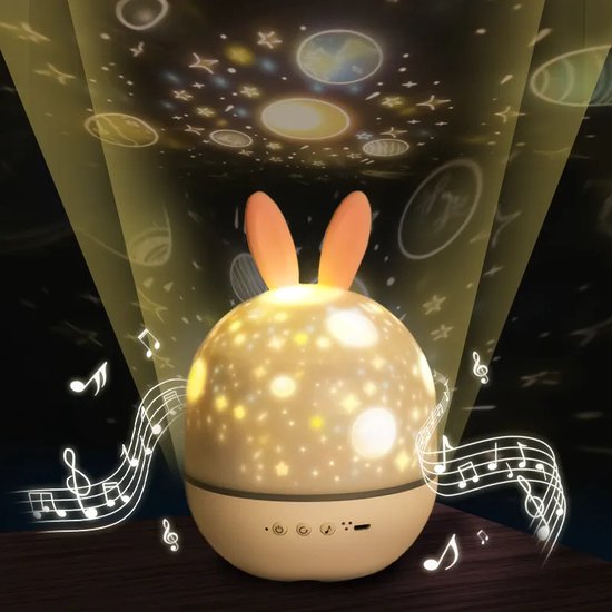 Portable USB rechargeable starry night light, transforming kids' rooms with enchanting projections.