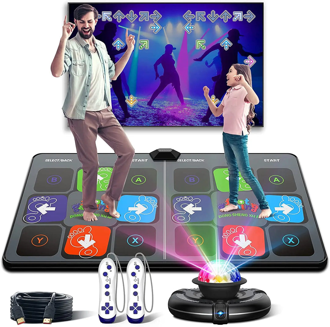 Kids' interactive dance mat for active play and fitness gaming fun.