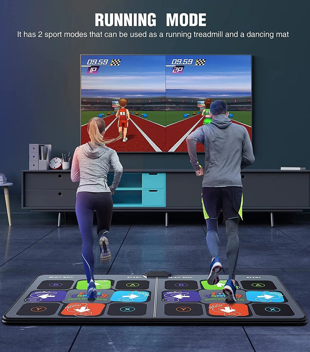Puzzle game dance mat for kids, combining fun, fitness, & active play.