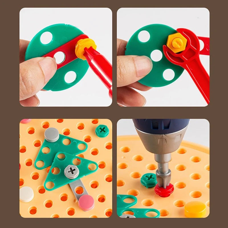 Junior TooliBox construction toy for kids, an interactive tool set designed for imaginative building activities.