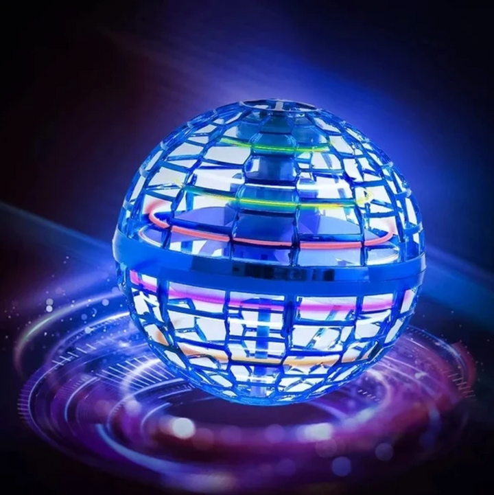 Gift-boxed Kids' LED Boomerang Orb Flying Toy Sphere, ready for a child's exciting unboxing.