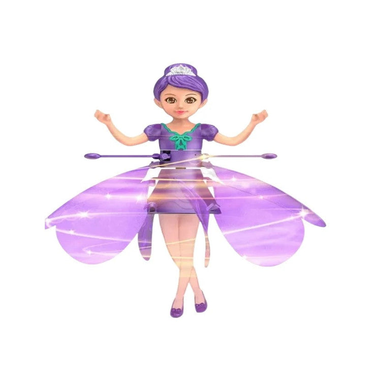 Child delightedly playing with a gesture-controlled flying drone, an engaging indoor/outdoor toy