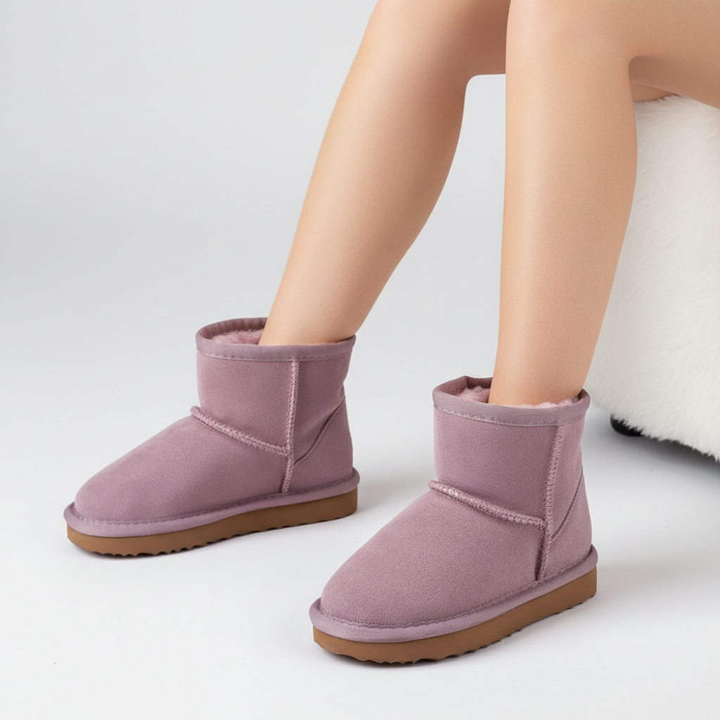 Collection of kids' waterproof warm winter boots in various colors, essential winter footwear