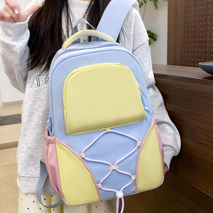 Durable student laptop backpack set, waterproof, ideal for school and daily use