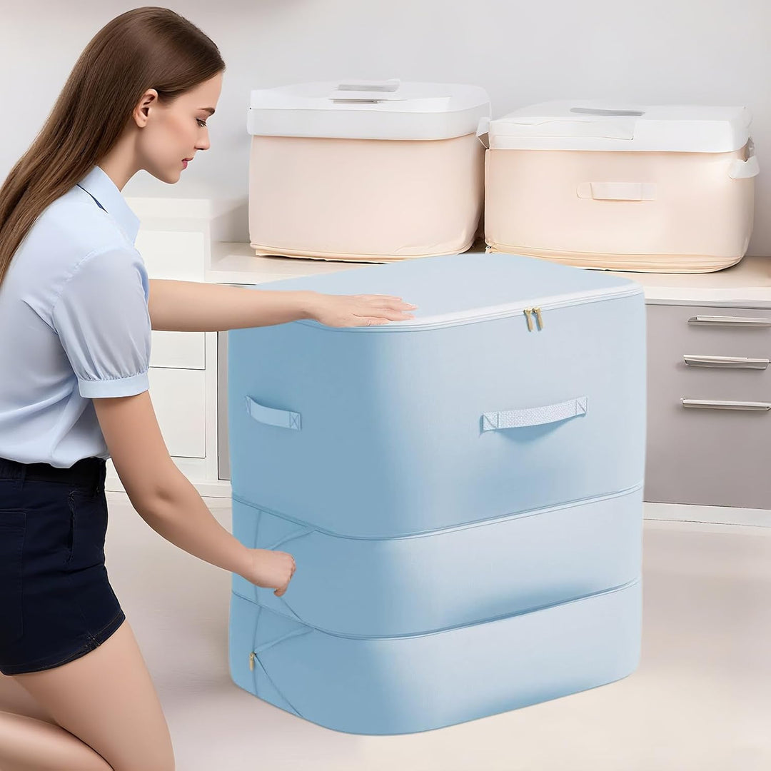 Large comforter storage, dustproof and self-compressing, a home organization essential