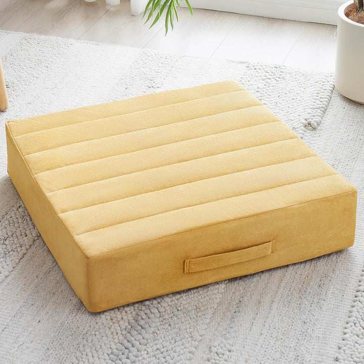 Home decor large meditation cushion, perfect for yoga, relaxation & comfortable living.