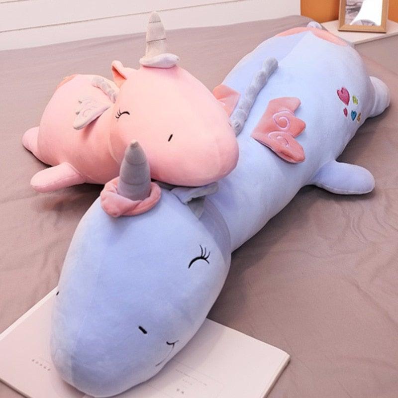 Fantasy toy: Illuminated plush unicorn with vibrant LED lights, a comforting companion for children.