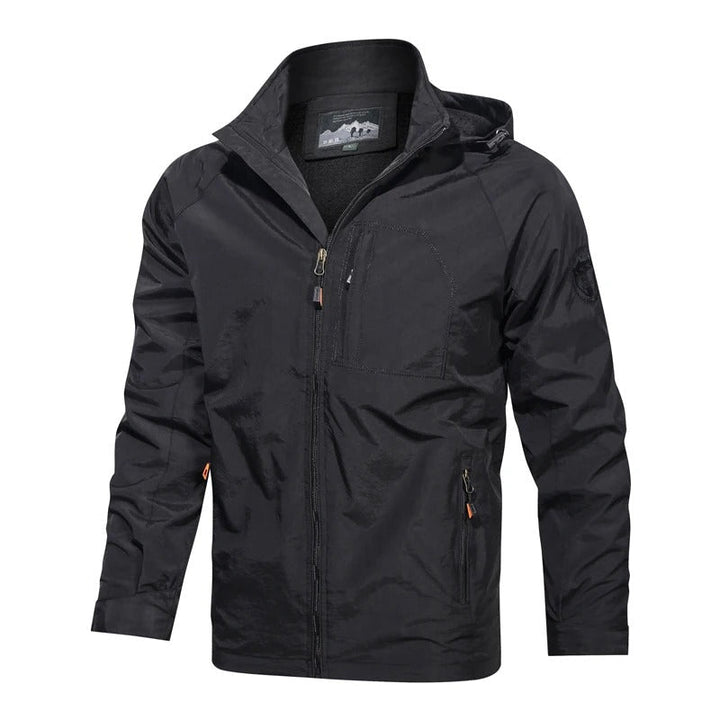 Lightweight men's summer jacket for hiking & camping, perfect for outdoor adventures.