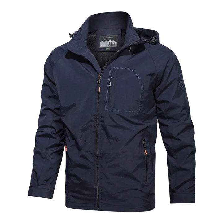 Men's lightweight summer outerwear, a breathable Jasper jacket perfect for active outdoor adventures.