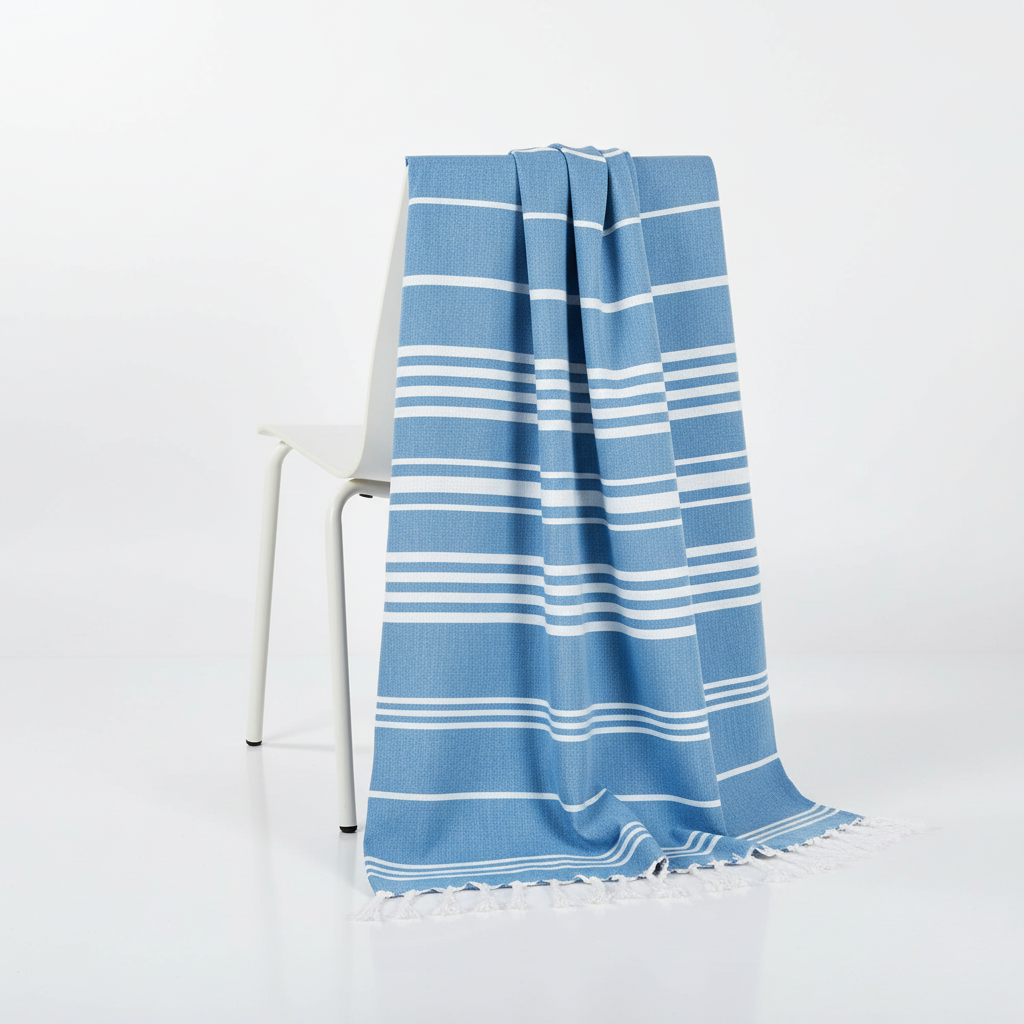 Eco-friendly quick-dry recycled cotton travel towel, lightweight and highly absorbent