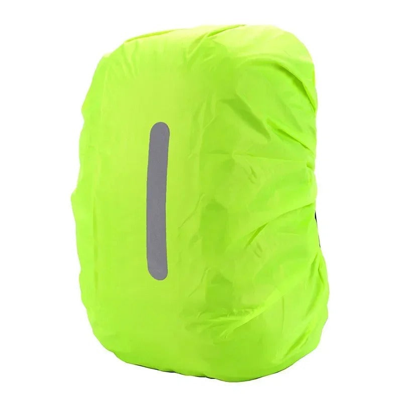Essential outdoor gear: lightweight waterproof backpack rain cover with reflective strips for adventurers.