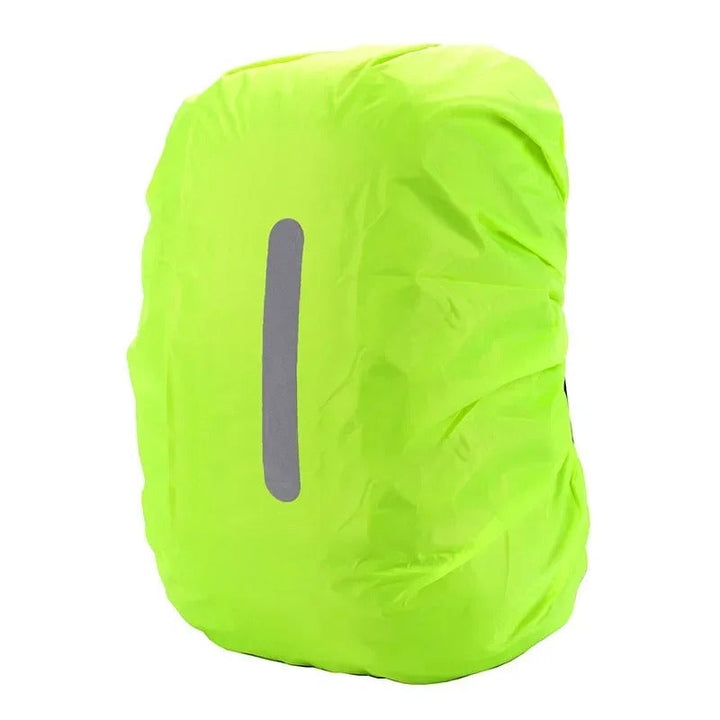 Essential travel accessory: a waterproof and reflective rain cover for your backpack, ultimate protection.