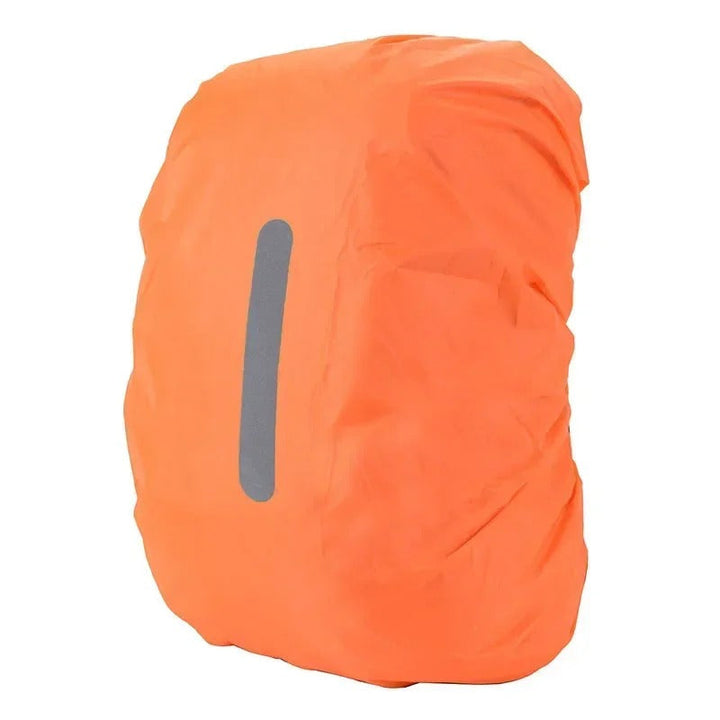 High-visibility reflective backpack cover, lightweight and adjustable for all outdoor activities.